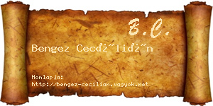 Bengez Cecílián névjegykártya